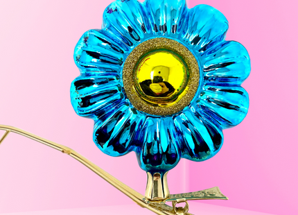 Bluebell Boho Charm Clip-On Polish Glass Ornament