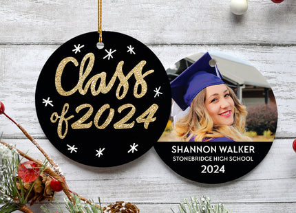 personalized personalized graduation photo christmas ornament – Christmas ornament, holiday tree decoration or gift