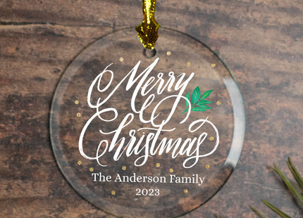 personalized personalized family christmas ornament – Christmas ornament, holiday tree decoration or gift