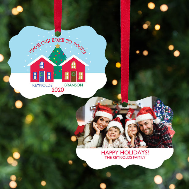 personalized personalized family home christmas ornament – Christmas ornament, holiday tree decoration or gift