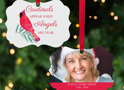 decorative personalized cardinals appear memorial christmas ornament – Christmas ornament, holiday tree decoration or gift