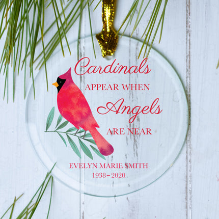 personalized personalized cardinals appear memorial christmas ornament – Christmas ornament, holiday tree decoration or gift