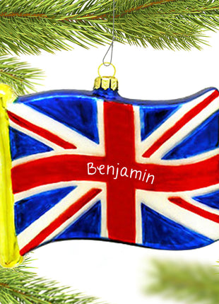 Flag of Great Britain Personalized Ornament by BRONNERS Ornament