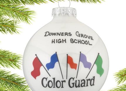 personalized color guard flags christmas ornament – Christmas ornament, holiday tree decoration or gift