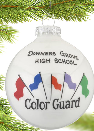 Color Guard Flags Personalized Ornament by BRONNERS Ornament