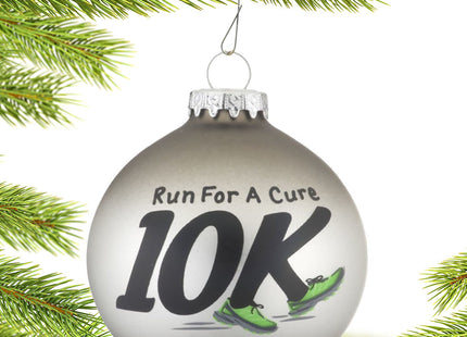 engraved 10k runner christmas ornament – Christmas ornament, holiday tree decoration or gift