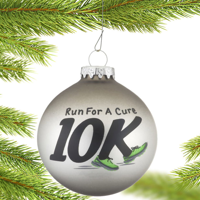 engraved 10k runner christmas ornament – Christmas ornament, holiday tree decoration or gift