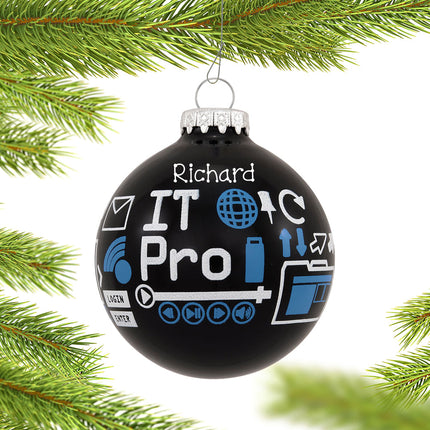 keepsake personalized it professional christmas ornament – Christmas ornament, holiday tree decoration or gift