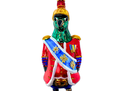 Buckingham Bird Glass Christmas Ornament