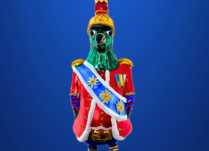 Buckingham Bird Glass Christmas Ornament