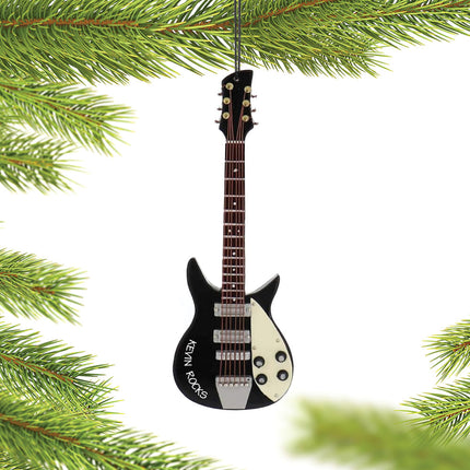 keepsake personalized black electric guitar christmas ornament – Christmas ornament, holiday tree decoration or gift