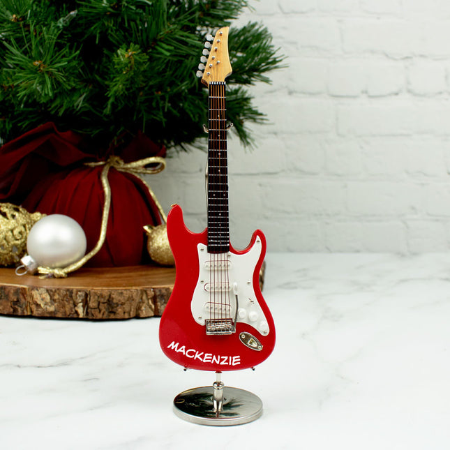 keepsake personalized tabletop electric guitar christmas ornament – Christmas ornament, holiday tree decoration or gift