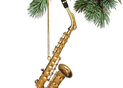 personalized saxophone christmas ornament – Christmas ornament, holiday tree decoration or gift