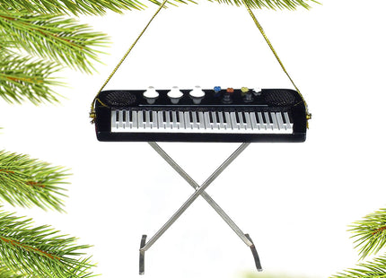 custom personalized electric keyboard christmas ornament – Christmas ornament, holiday tree decoration or gift