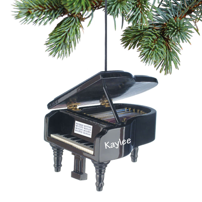 Grand Piano Black Ornament