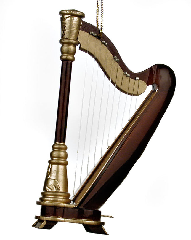 personalized harp christmas ornament – Christmas ornament, holiday tree decoration or gift