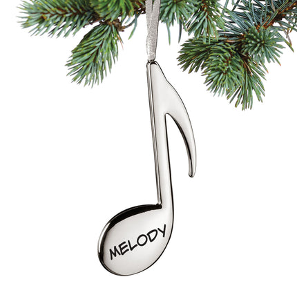 engraved personalized musical note eighth note christmas ornament – Christmas ornament, holiday tree decoration or gift