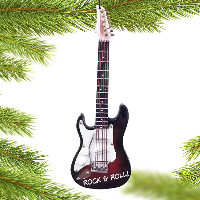 Brown Electric Guitar - Left Handed Guitar Ornament