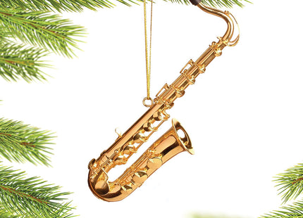 custom personalized tenor saxophone christmas ornament – Christmas ornament, holiday tree decoration or gift
