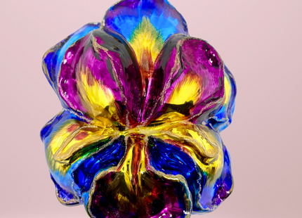 Caprice Iris Polish Glass Ornament