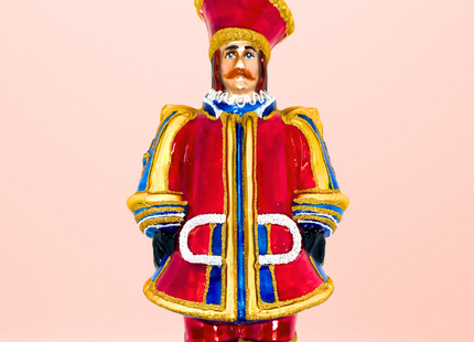 Carretto King Glass Christmas Ornament