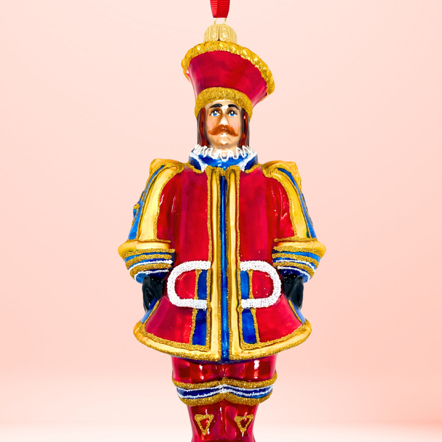 Carretto King Glass Christmas Ornament