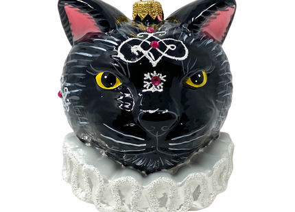Lunar Cat Polish Glass Ornament