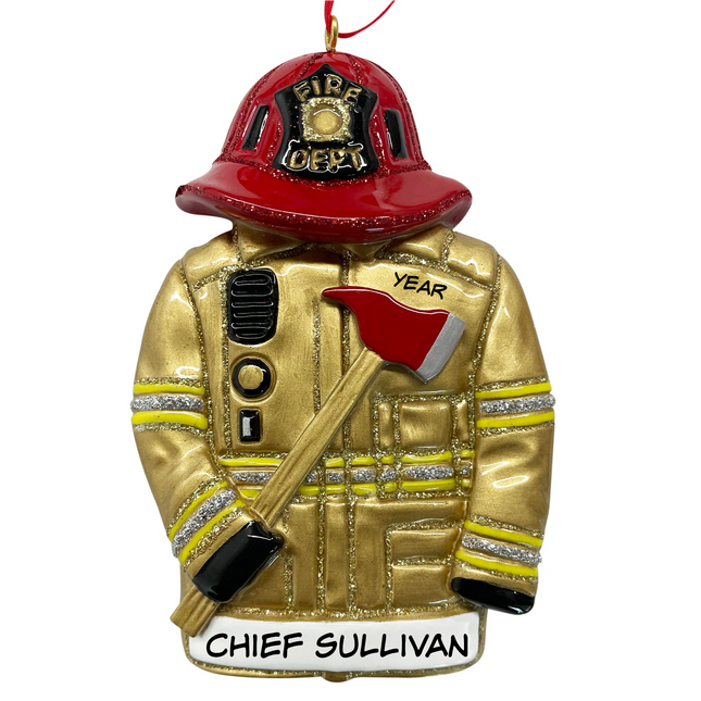 Personalized Firefighter Christmas Ornament