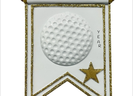 Personalized Golfing Christmas Ornament