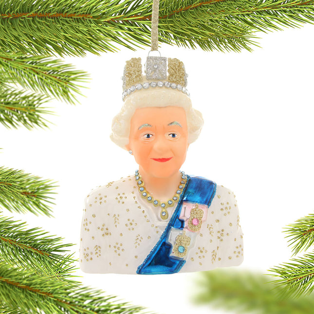 decorative queen elizabeth ornament – Christmas ornament, holiday tree decoration or gift