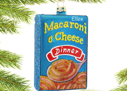 holiday personalized mac & cheese christmas ornament – Christmas ornament, holiday tree decoration or gift