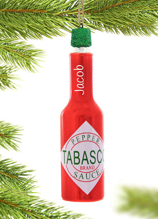 Pepper Sauce Bottle Personalized Ornament by CODY FOSTER Ornament