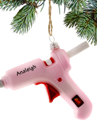 Glue Gun Personalized Ornament by CODY FOSTER Ornament