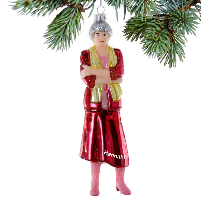 holiday personalized golden girls blanche christmas ornament – Christmas ornament, holiday tree decoration or gift