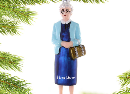 custom personalized golden girls sophia christmas ornament – Christmas ornament, holiday tree decoration or gift