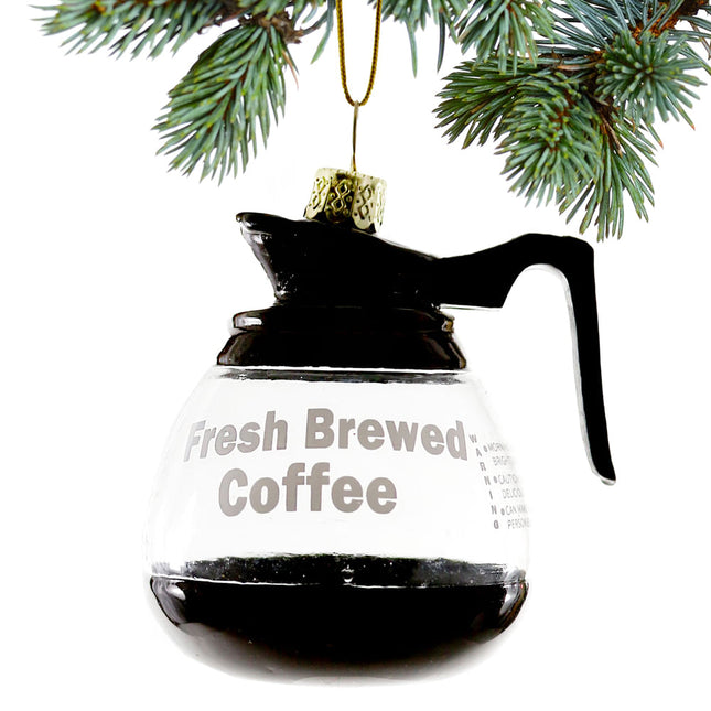 engraved diner coffee pot christmas ornament – Christmas ornament, holiday tree decoration or gift
