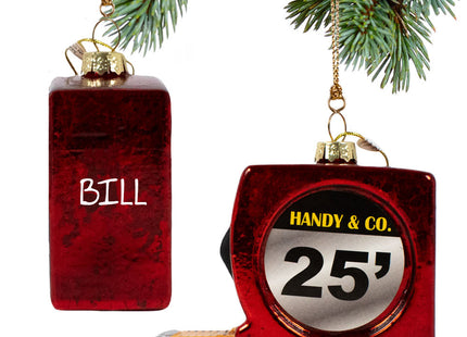 custom personalized measuring tape christmas ornament – Christmas ornament, holiday tree decoration or gift