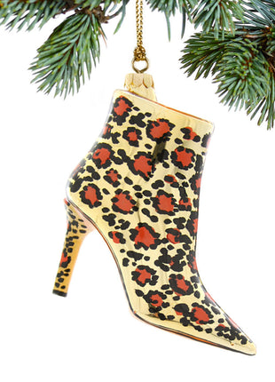 Stiletto Boot Leopard Personalized Ornament by CODY FOSTER Ornament