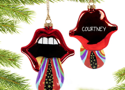 decorative personalized galactic tongue christmas ornament – Christmas ornament, holiday tree decoration or gift