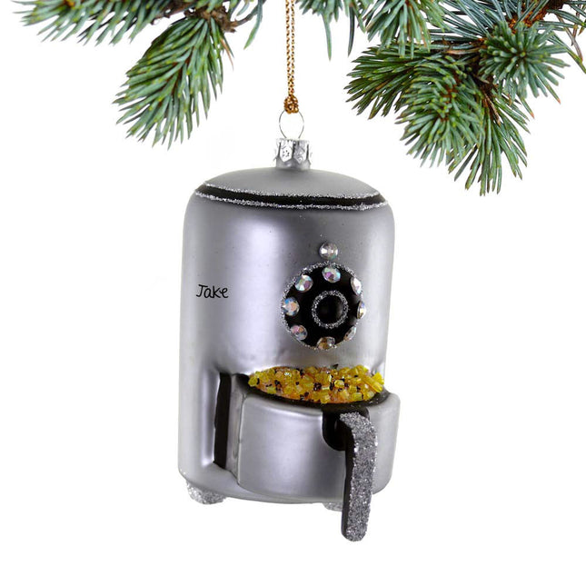 engraved personalized air fryer christmas ornament – Christmas ornament, holiday tree decoration or gift