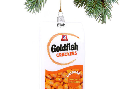 holiday personalized goldfish crackers bag christmas ornament – Christmas ornament, holiday tree decoration or gift