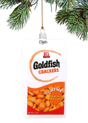 Goldfish Crackers Bag Personalized Ornament by CODY FOSTER Ornament