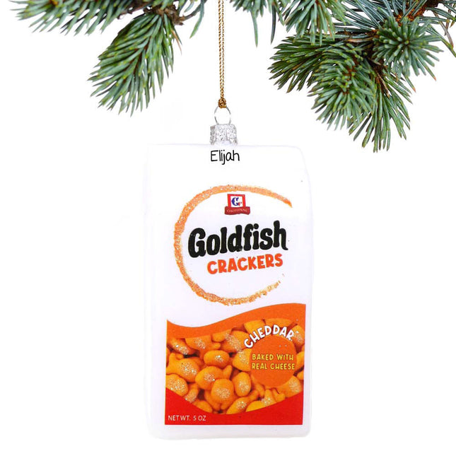 holiday personalized goldfish crackers bag christmas ornament – Christmas ornament, holiday tree decoration or gift