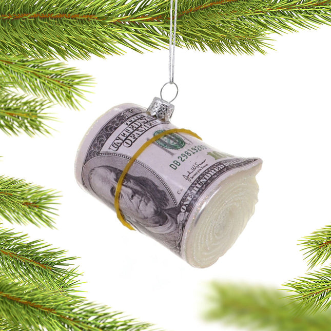 personalized personalized roll of cash christmas ornament – Christmas ornament, holiday tree decoration or gift