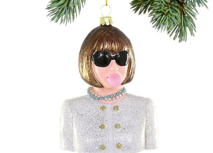 engraved personalized anna wintour bubble christmas ornament – Christmas ornament, holiday tree decoration or gift
