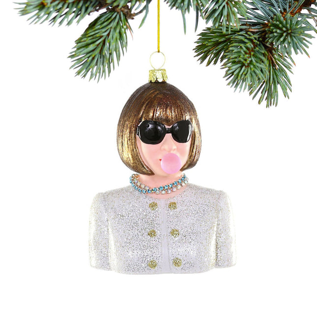 engraved personalized anna wintour bubble christmas ornament – Christmas ornament, holiday tree decoration or gift