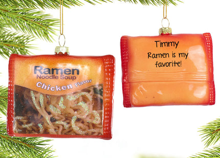 personalized personalized ramen christmas ornament – Christmas ornament, holiday tree decoration or gift