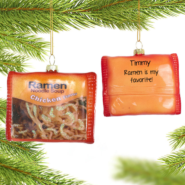personalized personalized ramen christmas ornament – Christmas ornament, holiday tree decoration or gift
