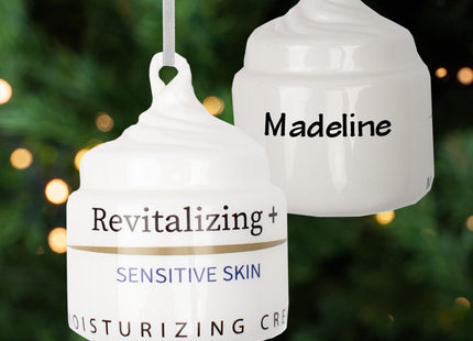 engraved personalized face lotion christmas ornament – Christmas ornament, holiday tree decoration or gift