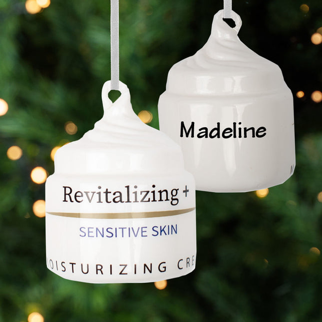 engraved personalized face lotion christmas ornament – Christmas ornament, holiday tree decoration or gift